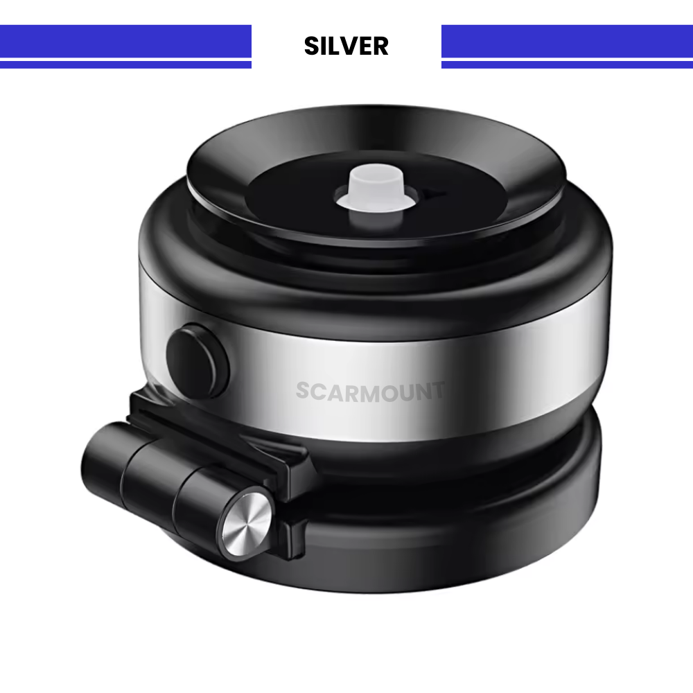 Suction Cup Car Mount, Electric Vacuum Magnetic Holder, Foldable Smart Double-Sided Magnetic Phone Holder