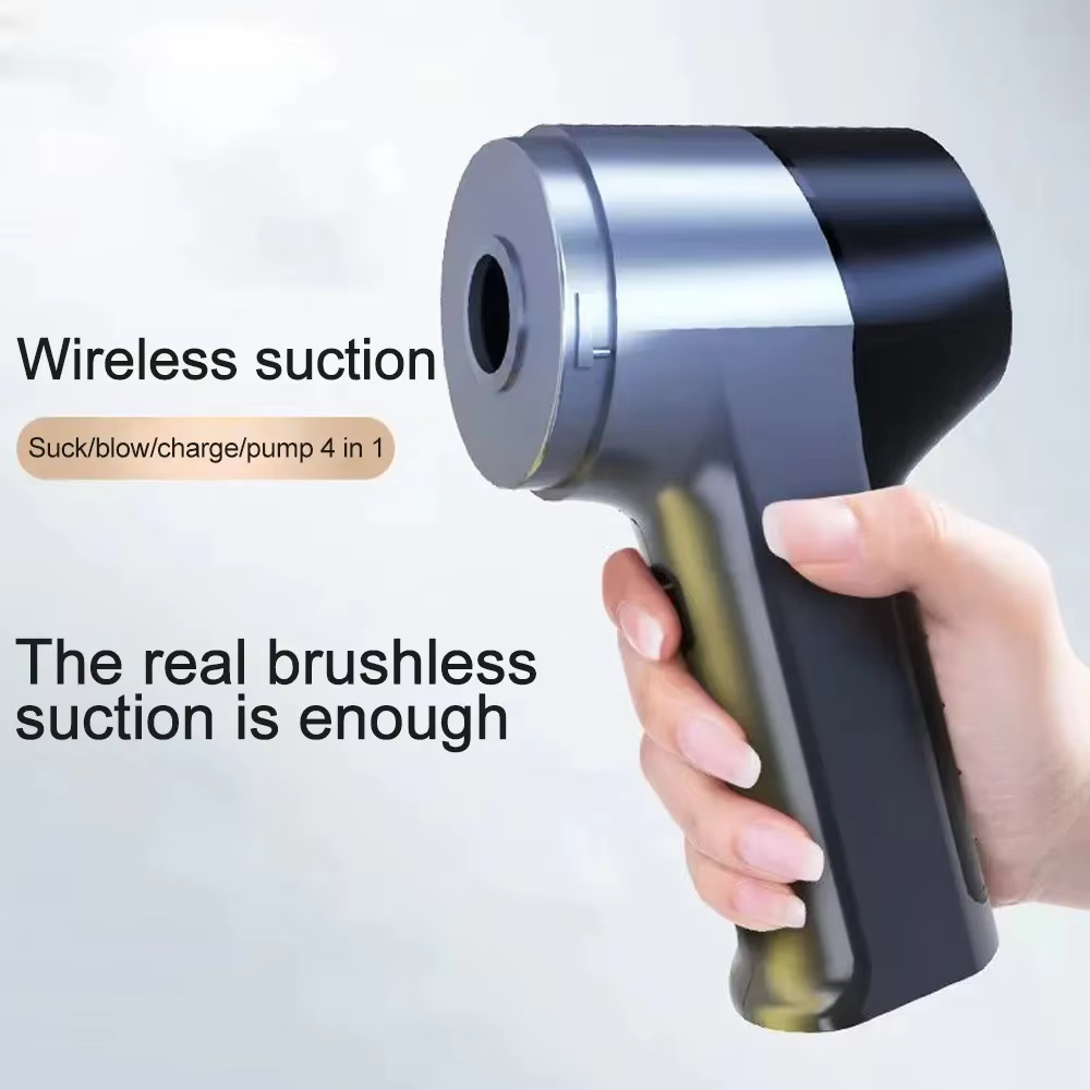 Handheld Mini Air Blower/Car Vacuum Cleaner, Rechargeable Electric Air Duster/Vacuums with Brushless Motor