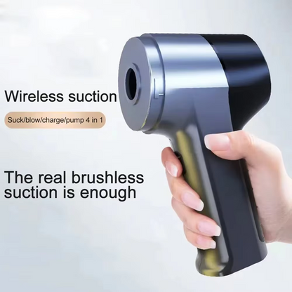 Handheld Mini Air Blower/Car Vacuum Cleaner, Rechargeable Electric Air Duster/Vacuums with Brushless Motor