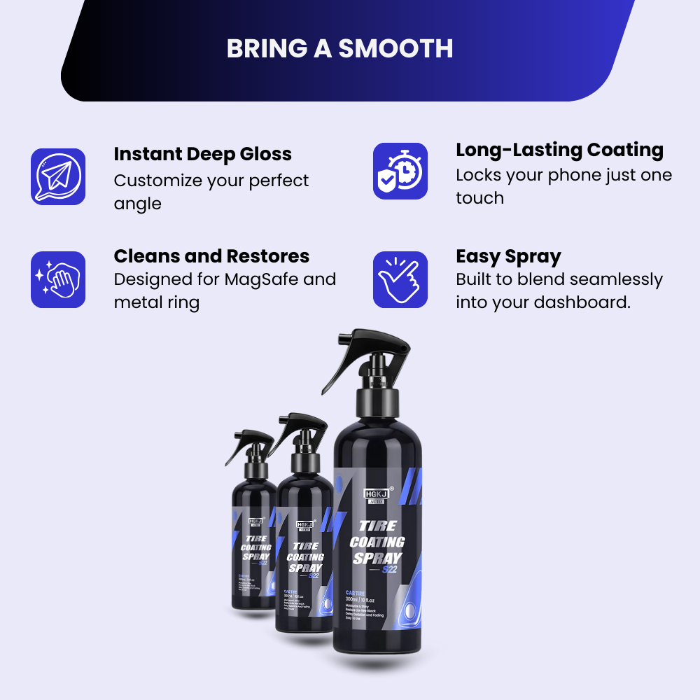 3 in 1 Ceramic Car Coating Spray, Plastic Parts Refurbish Agent, Fast-Acting Coating Spray, Waterless Wash, Nanotechnology
