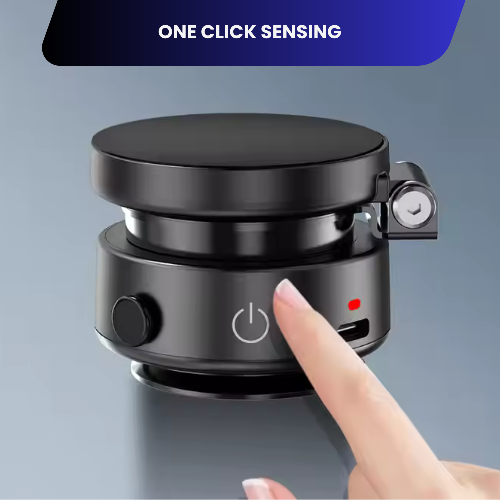 Upgraded Magnetic Mount for iPhone/Android, Electric Vacuum Suction Phone Mount, 360 Portable Phone Holder