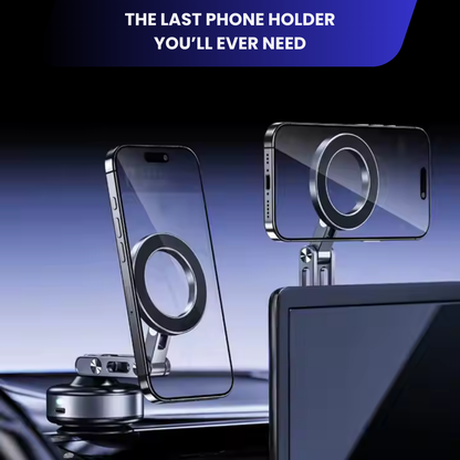 360° Electric Vacuum Magnetic Car Phone Holder - Ultra Strong Suction Adjustable Mount for All Smartphones & iPhone Models