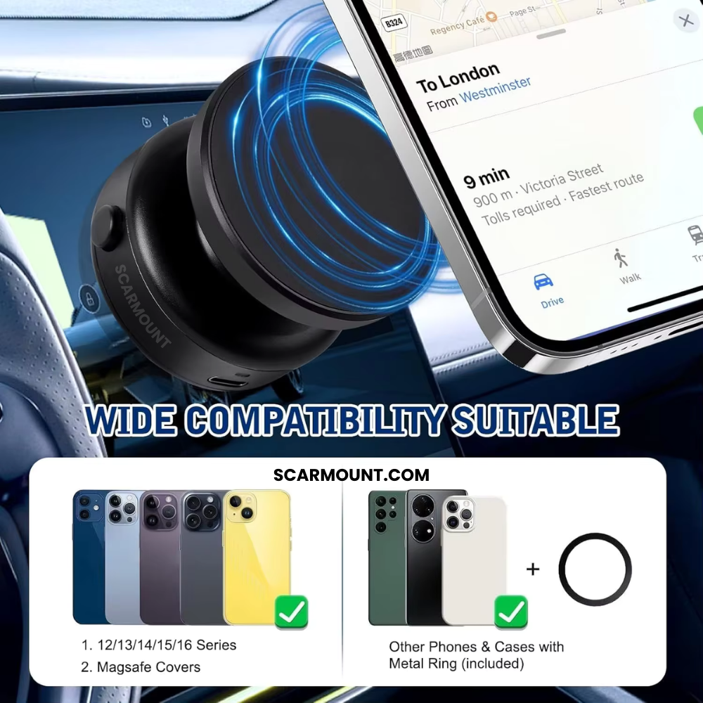 Works with all smartphones thanks to nixive maggrip pro 360’s universal design