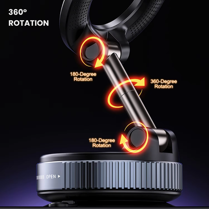 Magnetic Car Phone Holder for Magsafe – 98LBS Ultra Suction, 360° Adjustable Mount for iPhone 16/15/14/13/12 Pro Max & Plus
