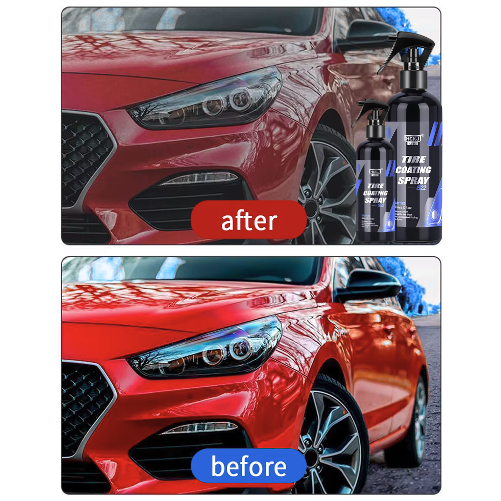 3 in 1 Ceramic Car Coating Spray, Plastic Parts Refurbish Agent, Fast-Acting Coating Spray, Waterless Wash, Nanotechnology