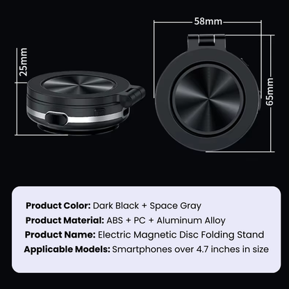 Vacuum Magnetic Car Phone Mount, 360° Rotatable & Stable, Strong Suction for Car & All Smooth Surfaces, Compatible with All Phone Types