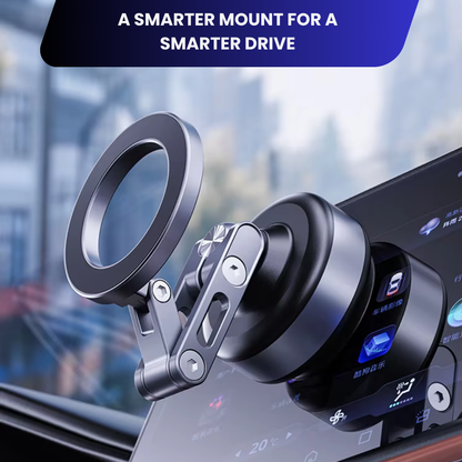 360° Electric Vacuum Magnetic Car Phone Holder - Ultra Strong Suction Adjustable Mount for All Smartphones & iPhone Models