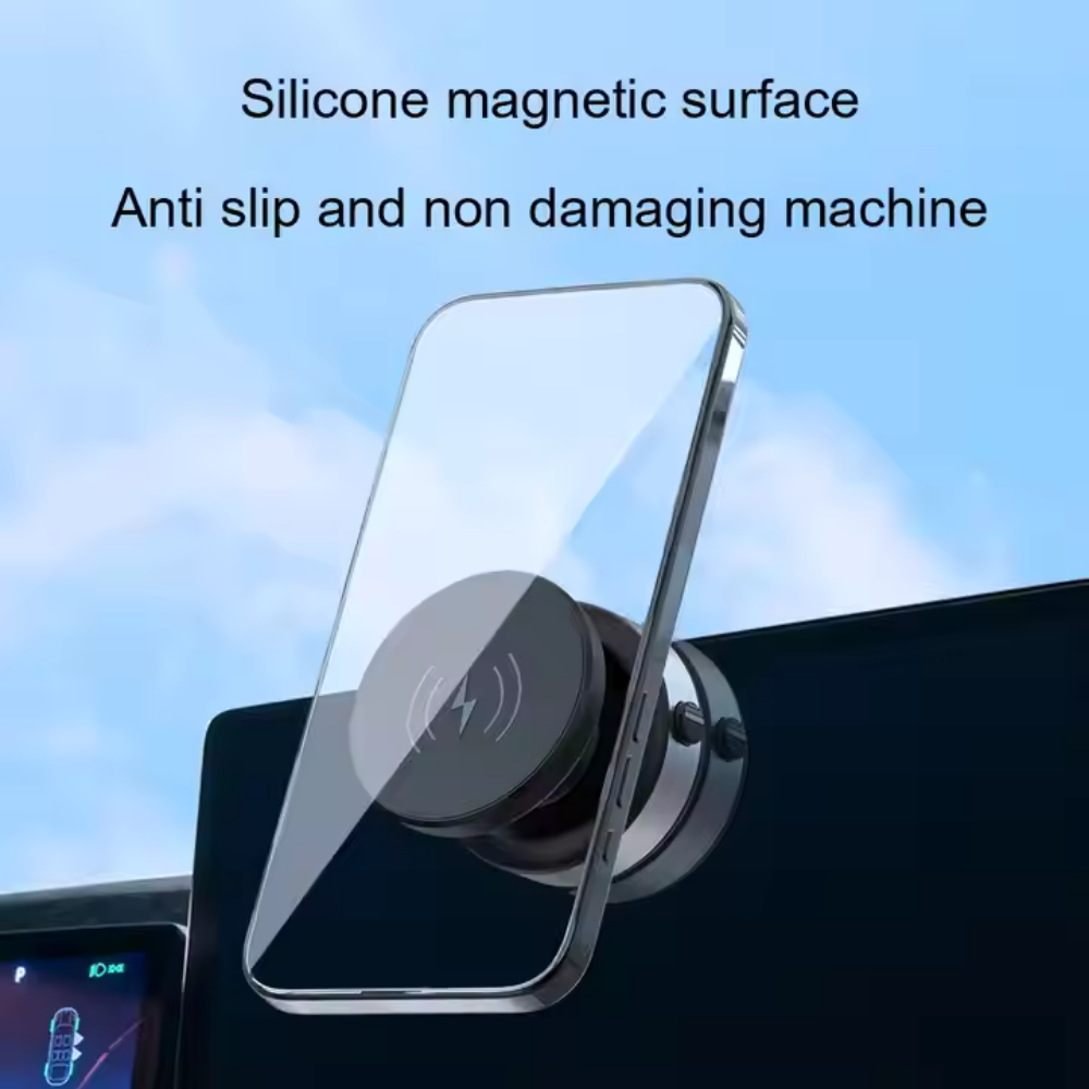 MagSafe Car Mount - 360° Adjustable N52 Magnetic Holder with Super Suction for Windshield/Dashboard, Compatible with iPhone