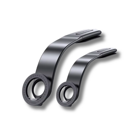 Flexible Bendable Aluminum Alloy Magnetic Phone Holder for Car - Phone Mount for Car with 2 Bases, 2 Metal Rings